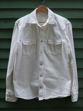White Pearl Snap Western Shirt